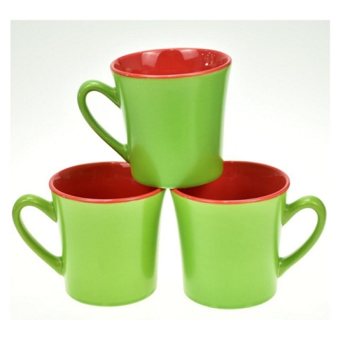 Two Colored Mugs Green